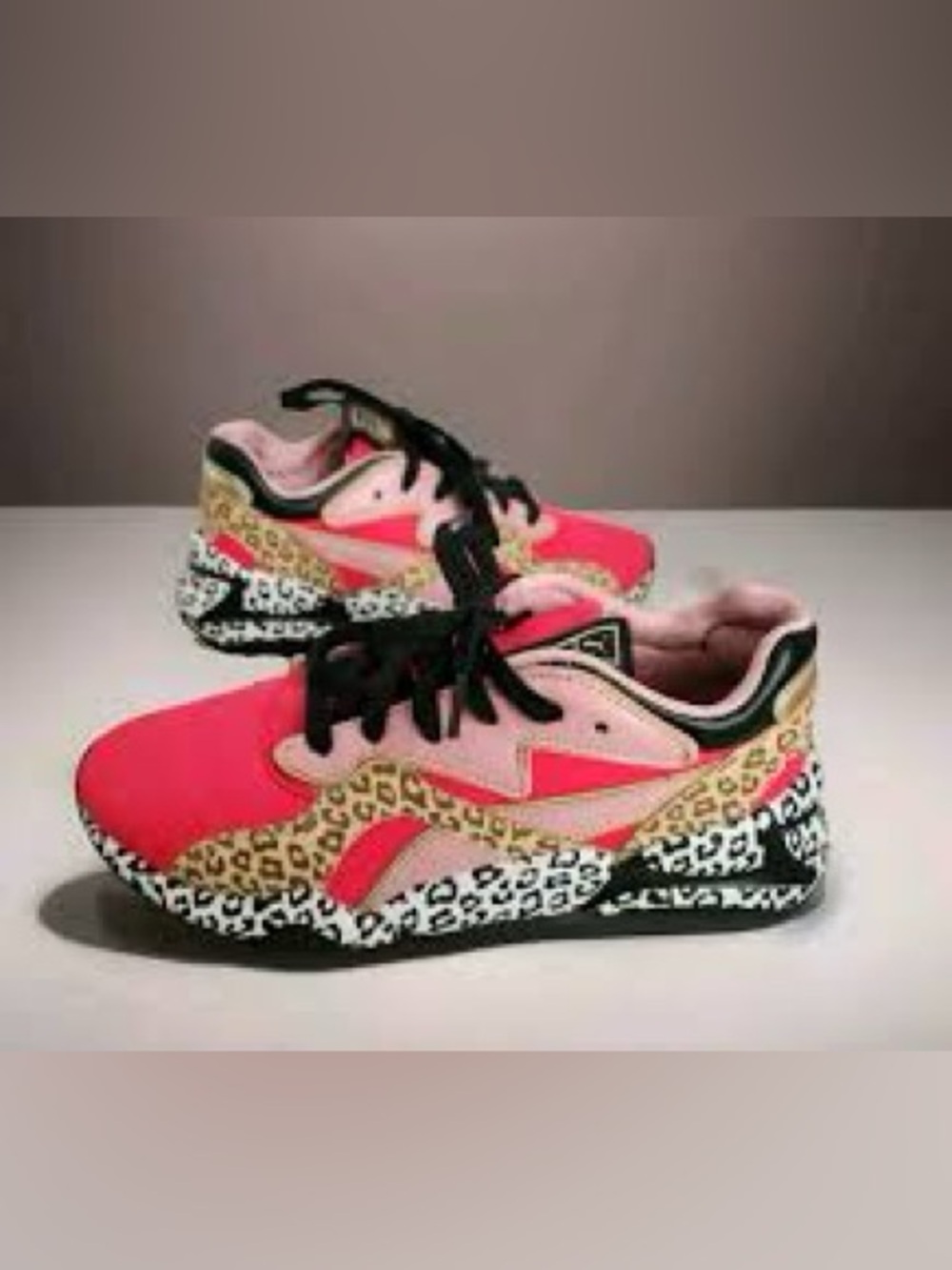 ✨NWOB✨ Puma Nova Unexpected Mixes Pink Leopard Sneaker